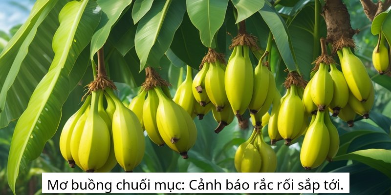 Mơ buồng chuối mục: Cảnh báo rắc rối sắp tới.