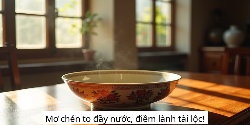 Mơ chén to đầy nước, điềm lành tài lộc!