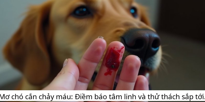 Mơ chó cắn chảy máu: Điềm báo tâm linh và thử thách sắp tới.