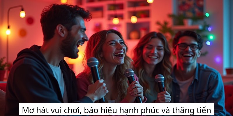 Mơ hát vui chơi, báo hiệu hạnh phúc và thăng tiến