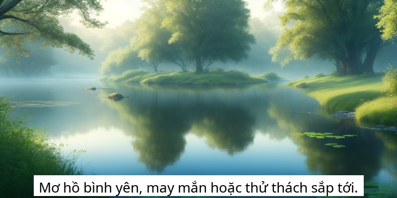 Mơ hồ bình yên, may mắn hoặc thử thách sắp tới.