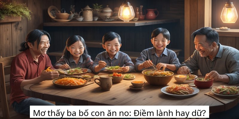 Mơ thấy ba bố con ăn no: Điềm lành hay dữ?