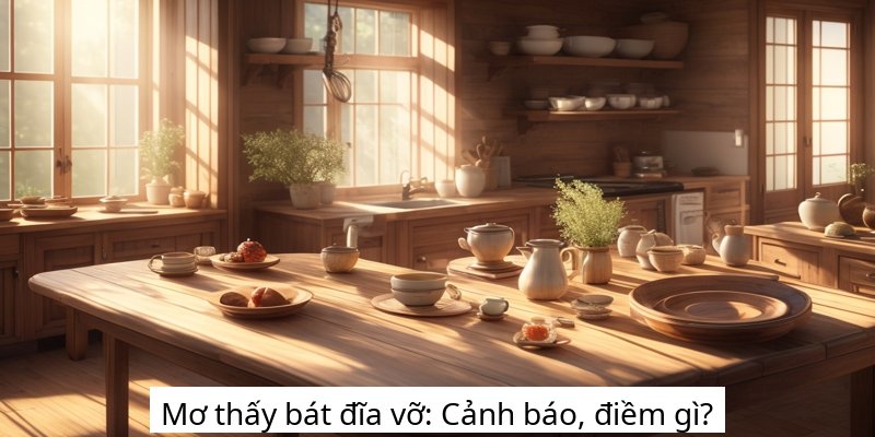 Mơ thấy bát đĩa vỡ: Cảnh báo, điềm gì?