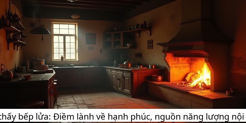Mơ thấy bếp lửa: Điềm lành về hạnh phúc, nguồn năng lượng nội tâm