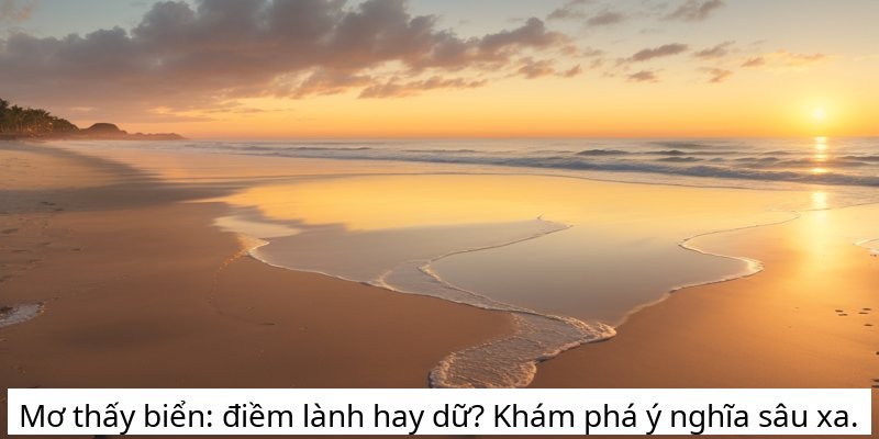 Mơ thấy biển: điềm lành hay dữ? Khám phá ý nghĩa sâu xa.