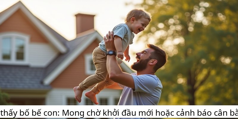 Mơ thấy bố bế con: Mong chờ khởi đầu mới hoặc cảnh báo cân bằng.