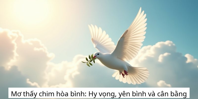 Mơ thấy chim hòa bình: Hy vọng, yên bình và cân bằng