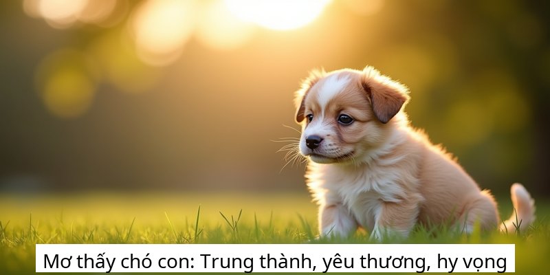 Mơ thấy chó con: Trung thành, yêu thương, hy vọng