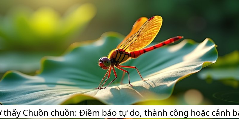 Mơ thấy Chuồn chuồn: Điềm báo tự do, thành công hoặc cảnh báo.