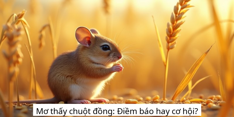 Mơ thấy chuột đồng: Điềm báo hay cơ hội?