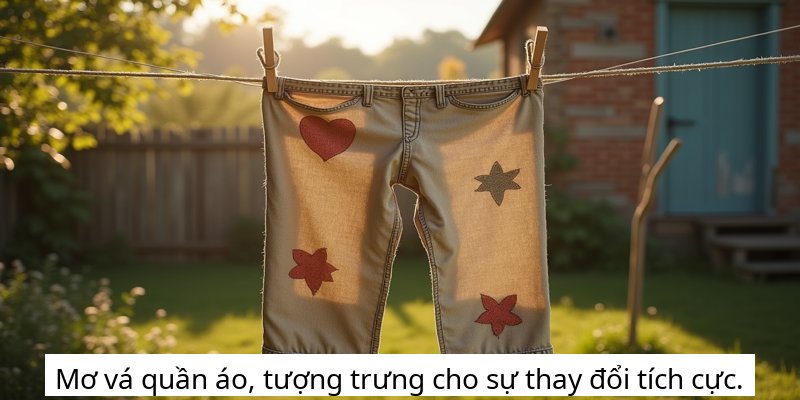 Mơ vá quần áo, tượng trưng cho sự thay đổi tích cực.