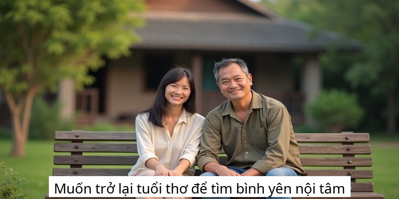 Muốn trở lại tuổi thơ để tìm bình yên nội tâm
