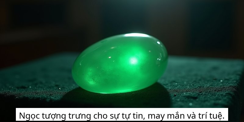 Ngọc tượng trưng cho sự tự tin, may mắn và trí tuệ.