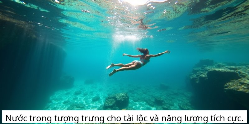 Nước trong tượng trưng cho tài lộc và năng lượng tích cực.