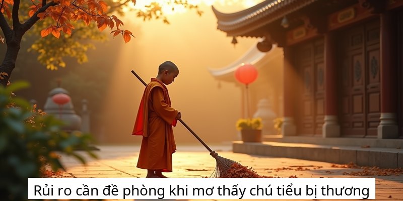 Rủi ro cần đề phòng khi mơ thấy chú tiểu bị thương