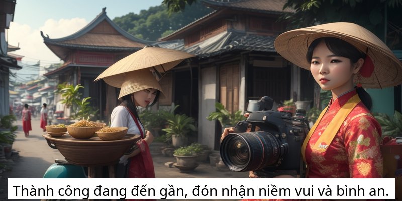 Thành công đang đến gần, đón nhận niềm vui và bình an.