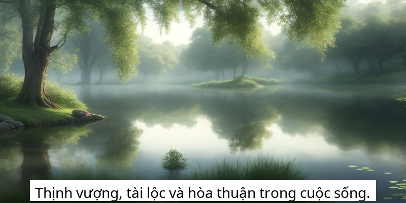 Thịnh vượng, tài lộc và hòa thuận trong cuộc sống.