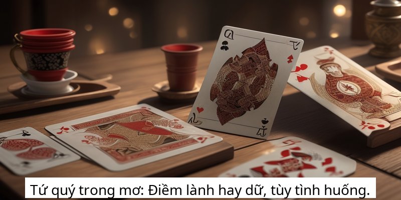 Tứ quý trong mơ: Điềm lành hay dữ, tùy tình huống.