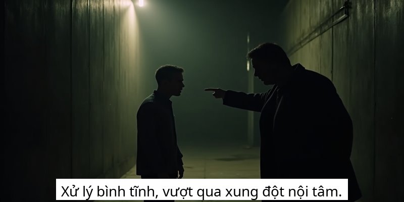 Xử lý bình tĩnh, vượt qua xung đột nội tâm.